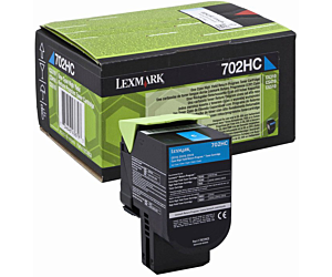 Kaseta z tonerem Lexmark 702HC do CS-310/410/510 | zwrotny | 3 000 str. | cyan