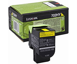 Kaseta z tonerem Lexmark 702HY do CS-310/410/510 | zwrotny | 3 000 str. | yellow