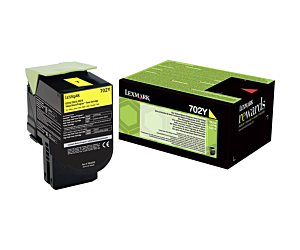 Kaseta z tonerem Lexmark 702Y do CS-310/410/510 | zwrotny | 1 000 str. | yellow