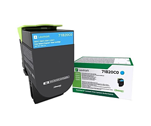 Kaseta z tonerem Lexmark 71B20C0 do CS/CX3 | zwrotny | 2 300 str. | cyan