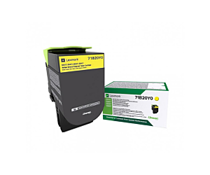 Kaseta z tonerem Lexmark 71B20Y0 do CS/CX3 | zwrotny | 2 300 str. | yellow