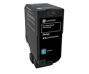 Kaseta z tonerem Lexmark 74C20C0 do CS720/CS725 | zwrotny | 3 000 str. | cyan
