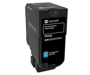 Kaseta z tonerem Lexmark 74C2SC0 do CS720/CS725 | zwrotny | 7 000 str. | cyan