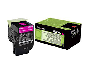 Kaseta z tonerem Lexmark 802HM do CX-410/510 | zwrotny | 3 000 str. | magenta