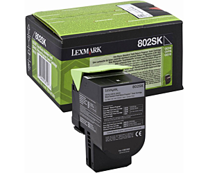 Kaseta z tonerem Lexmark 802SK do CX-310/410/510 | zwrotny | 2 500 str. | black