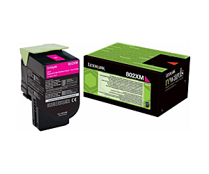 Kaseta z tonerem Lexmark 802XM do CX-510 | zwrotny | 4 000 str. | magenta