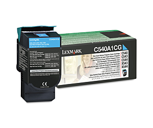 Kaseta z tonerem Lexmark do C-540/543/544/546 | zwrotny | 1 000 str. | cyan