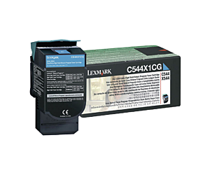 Kaseta z tonerem Lexmark do C-544/546 | zwrotny | 4 000 str. | cyan