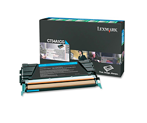 Kaseta z tonerem Lexmark do C-734/736 | zwrotny | 6 000 str. | cyan
