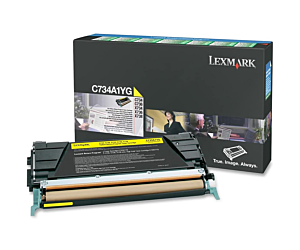 Kaseta z tonerem Lexmark do C-734/736 | zwrotny | 6 000 str. | yellow