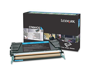 Kaseta z tonerem Lexmark do C-746/748 | zwrotny | 7 000 str. | cyan