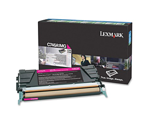 Kaseta z tonerem Lexmark do C-746/748 | zwrotny | 7 000 str. | magenta