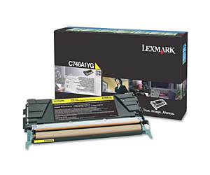 Kaseta z tonerem Lexmark do C-746/748 | zwrotny | 7 000 str. | yellow