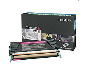 Kaseta z tonerem Lexmark do C736 | zwrotny | 10 000 str. | magenta