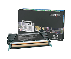 Kaseta z tonerem Lexmark do C736 | zwrotny | 12 000 str. | black