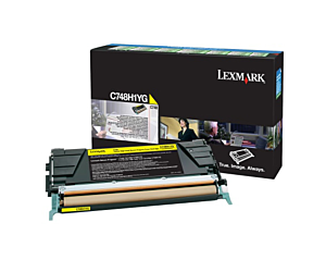 Kaseta z tonerem Lexmark do X748 | zwrotny | 10 000 str. | yellow