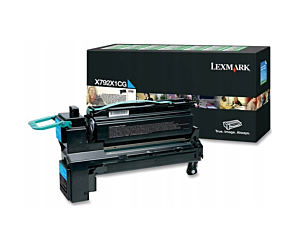 Kaseta z tonerem Lexmark do X792 | zwrotny | 20 000 str. | cyan