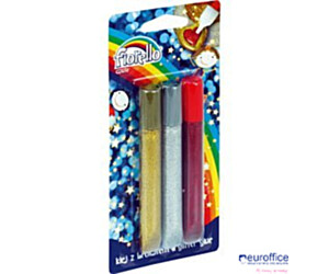 Klej brokatowy FIORELLO GR-BK13 3 kolory x13ml 170-2233