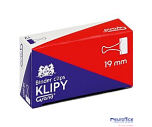Klip 19mm 12szt (3/4 cala) czarny GRAND 110-1092