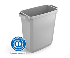 Kosz na śmieci DURABIN_ ECO 60L prostokątny srebrny 1800503050