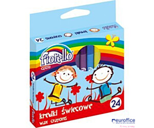 Kredki FIORELLO świecowe 24 kolorów 170-1386