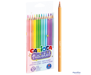 Kredki Ołówkowe Pastelowe CARIOCA 12 kolorów (43034) 160-2229