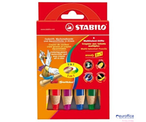 Kredki WOODY 3 w 1 8806-1-20 6kol.z temper. ARTY STABILO