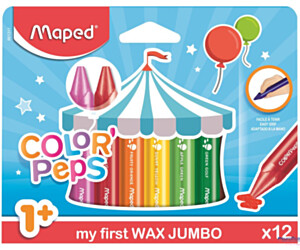 Kredki COLORPEPS świecowe JUMBO 12 kolorów 861311 MAPED