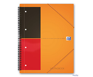 Kołonotatnik A4 80 kartek, linia / tagi, INTERNATIONAL MEETINGBOOK, OXFORD, 100104296