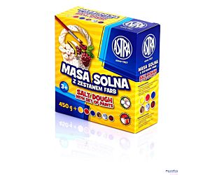 Masa solna  Astra 450g + 6 kolorów farb do malowania, 324109001