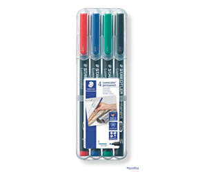 Foliopis permanentny F 318 WP4 etui 4szt. LUMOCOLOR STAEDTLER S318WP4