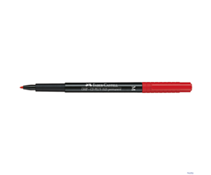 Foliopis z gumką OHP MULTIMARK M 1.0 czerwony 152521 FABER-CASTELL