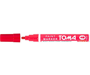 Marker olejowy, fibrowa końcówka 2,5mm, czerwony TO-440 Toma