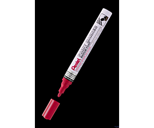 Marker olejowy Pentel średnia okrągła końcówka, MMP10-B czerwony