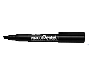 Marker permanentny NN60 czarny ścięta końcówka PENTEL