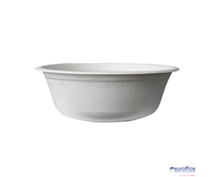 Miseczka z trzciny cukrowej 500ml, biała, op. 50 szt., 100% biodegradowalna  84590