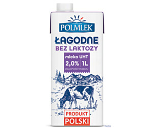 Mleko POLMLEK UHT bez laktozy 2% 1l