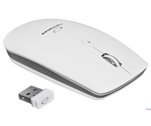 Mysz bezprzewodowa 2.4GHZ optyczna USB SATURN biała EM120W ESPERANZA