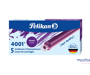 Naboje do piór, długie fioletowe 300004111 PELIKAN