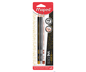 Ołówek BLACKPEPS DECO hb 3 szt blister Maped 850018