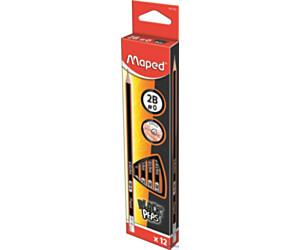 Ołówek drewniany z gumką Blackpeps 2B MAPED 851722
