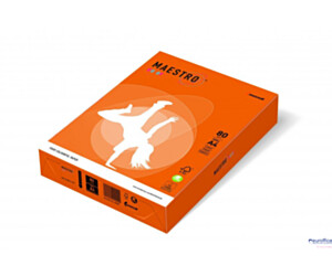 Papier xero MAESTRO COLOR A4 80g OR43 pomarańczowy