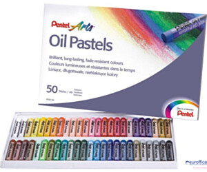 Pastele olejne 50 kolorów PHN-50 PENTEL