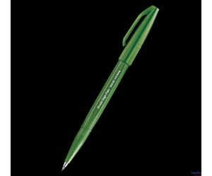 Pisak pędzelkowy do kaligrafii oliwkowy SES15C-D2X PENTEL SALE