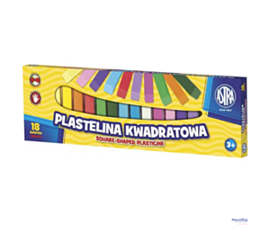 Plastelina Astra kwadratowa 18 kolorów, 83814904