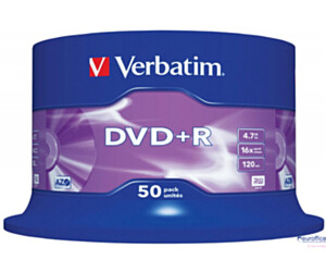 Płyta DVD+R VERBATIM CAKE(50) Matt Silver 4.7GB x16 43550