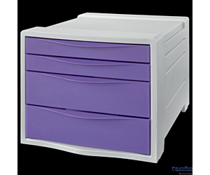 Pojemnik z szufladami Esselte ColourBreeze, lawendowy 628458