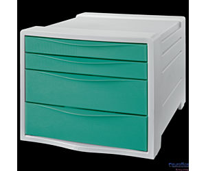 Pojemnik z szufladami Esselte ColourBreeze, zielony 626285