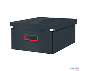 Duże pudełko do przechowywania Leitz Click & Store Cosy Aksamitny szary 53490089