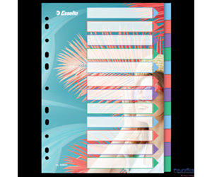 Przekładki ColourBreeze PP A4, 12 przekładek Esselte 628501